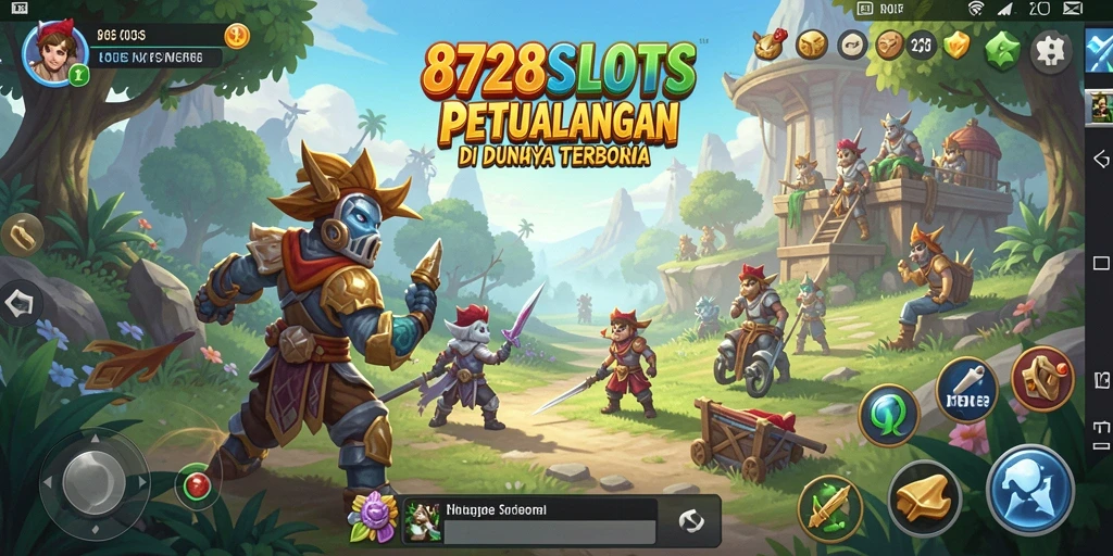 Screenshot gameplay 8728SLOTS menampilkan keindahan dunia terbuka.