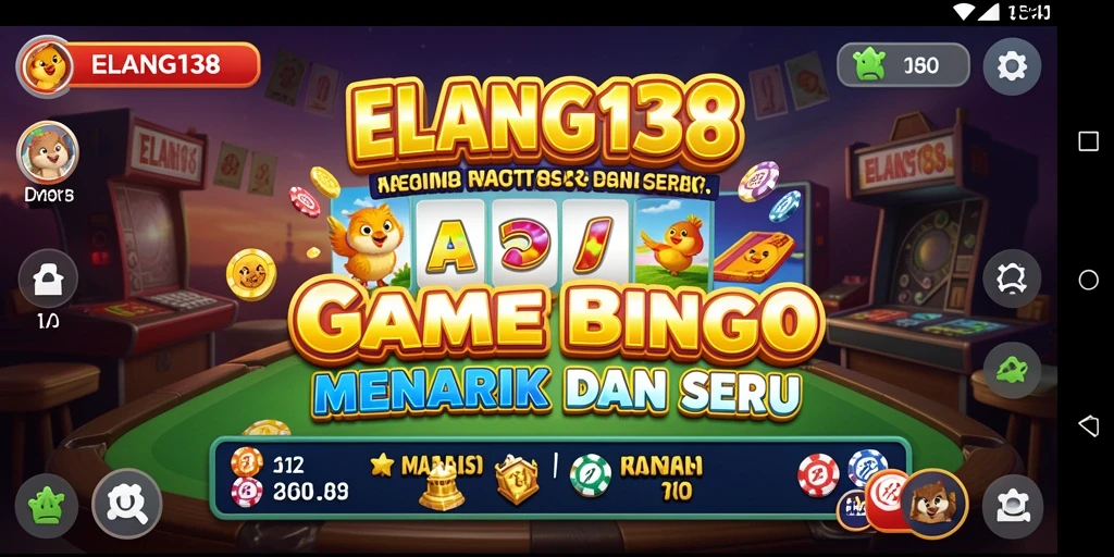 Tampilan seru dalam permainan Bingo ELANG138.