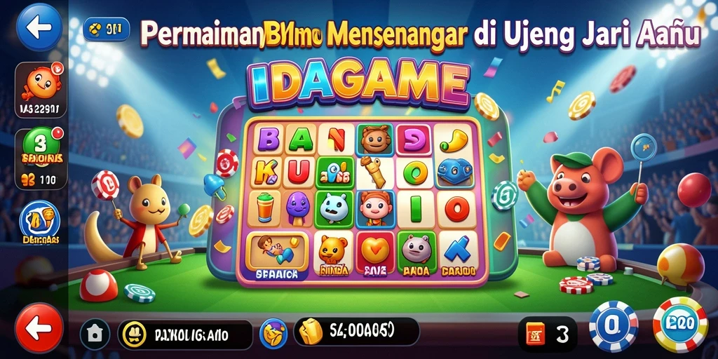 Screenshot IDAGAME menampilkan gameplay Bingo yang seru dan interaktif.