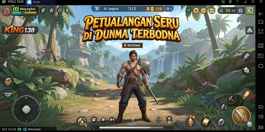 Gameplay KING138 yang mengasyikkan dalam dunia terbuka.