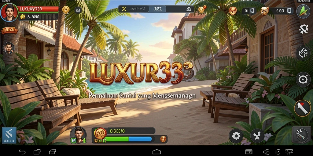 Tampilan gameplay LUXURY333 yang seru dan warna-warni.