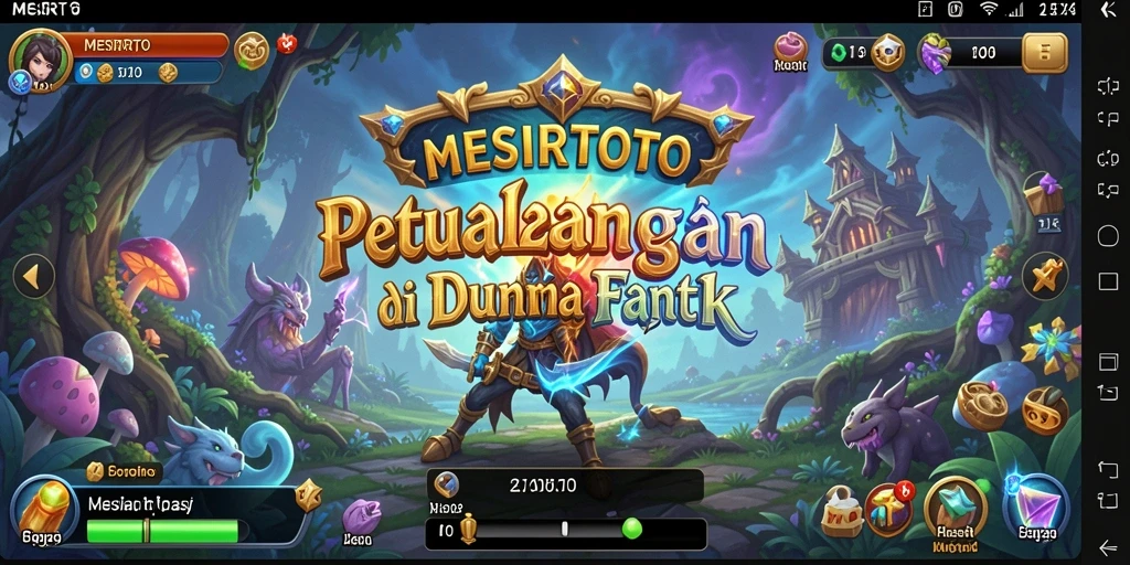 Screenshot gameplay MESIRTOTO menampilkan petualangan RPG yang menarik.