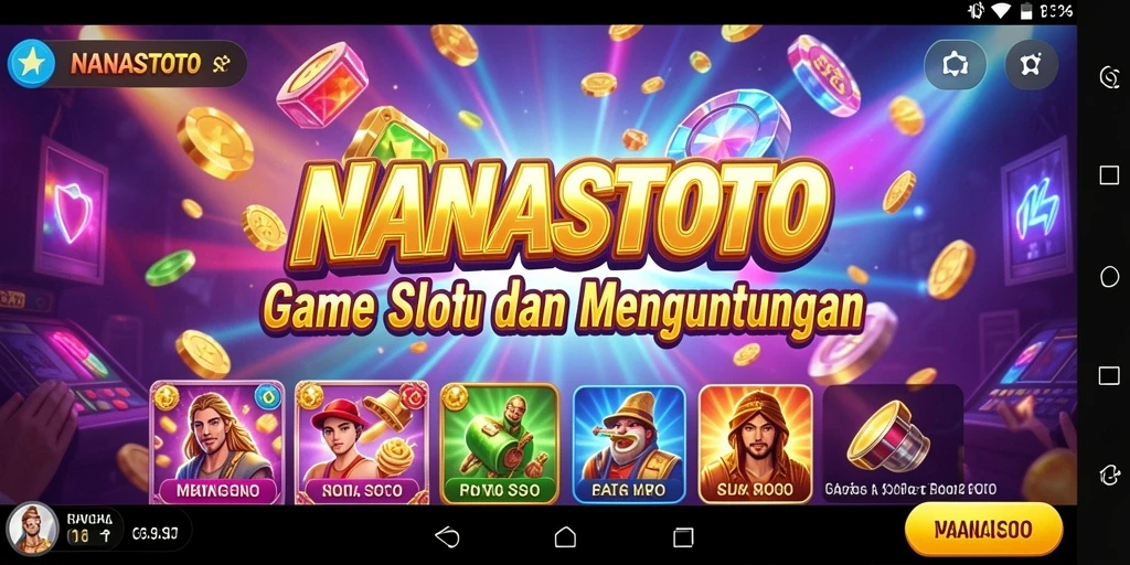 Screenshot NANASTOTO menampilkan gameplay yang mengasyikkan dan penuh warna.