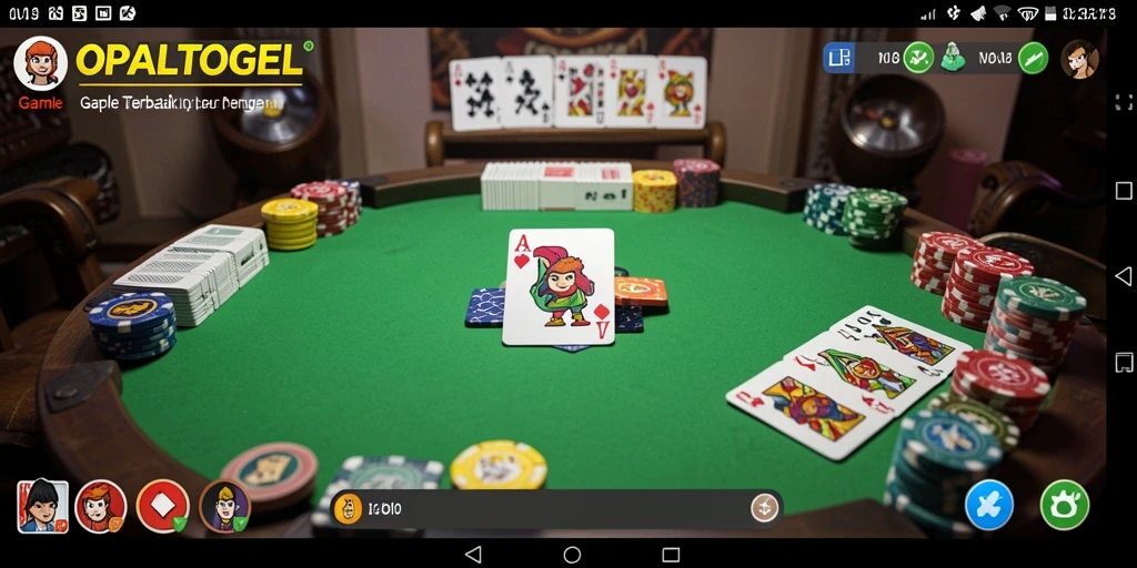 Screenshot menampilkan gameplay seru OPALTOGEL Gaple.