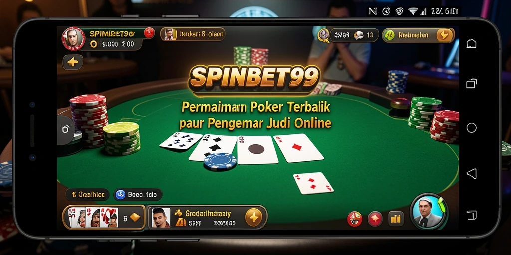 Tampilan menarik dari gameplay poker SPINBET99.