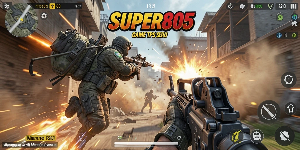 Tampilan aksi seru dari gameplay SUPER805 yang mendebarkan.